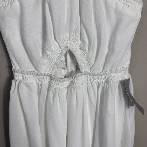 Petal + Pup Madi Maxi Dress Womens Small White Sleeveless Cut Out Flowy Boho NWT - Picture 9 of 15